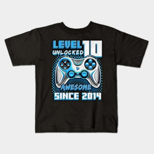 10th Birthday Gamer 10 Year Old Funny Bday Boy Ten Son Kids T-Shirt